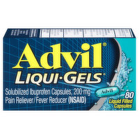 Advil Ibuprofen, 200 mg, Liquid Filled Capsules, 80 Each