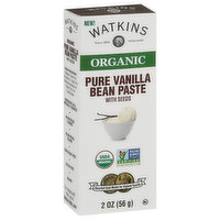 Watkins Bean Paste, Organic, Pure Vanilla, 2 Ounce