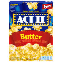 Act II Microwave Popcorn, Butter, 6 Each