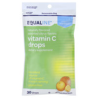 Equaline Vitamin C Drops, Assorted Citrus Flavors, 30 Each