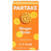 Partake Cookies, Crunchy, Ginger Snap, 5.5 Ounce