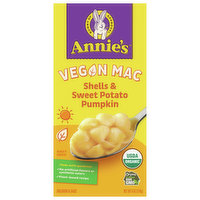 Annie's Macaroni & Sauce, Shells & Sweet Potato Pumpkin, Vegan Mac, 6 Ounce