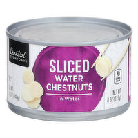 Essential Everyday Water Chestnuts, Sliced, In Water, 8 Ounce