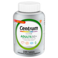 Centrum Silver Multivitamin/Multimineral, Adults 50+, Tablets, 220 Each