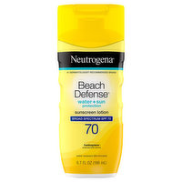 Neutrogena Beach Defense Sunscreen Lotion, Water + Sun Protection, Broad Spectrum SPF 70, 6.7 Fluid ounce