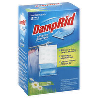 DampRid Moisture Absorber, Fresh Scent, Hanging Bag, 3 Pack, 3 Each