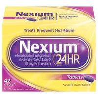 Nexium Acid Reducer, 24HR, 20 mg, Tablets, 42 Each