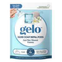 Gelo Hand Soap Refill Pods, Sea Mist, Mineral, Freesia, 8 Each