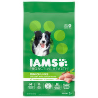 IAMS Proactive Health Dog Food, Super Premium, Chicken & Whole Grain Recipe, Minichunks, Adult 1+, 7 Pound