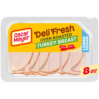 Oscar Mayer Oven Roasted Turkey Breast Sliced Lunch Meat with 32% Lower Sodium, 8 Ounce