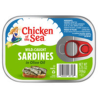 Chicken of the Sea Sardines, Wild-Caught, 3.75 Ounce