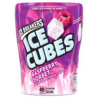 Ice Breakers Gum, Sugar Free, Ice Cubes, Raspberry Sorbet, 40 Each