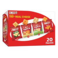 Cheez-It Snack Crackers, New Mix, 20 Packs, 20 Each
