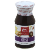 Food Network Kitchen Inspirations Cooking Sauce, Teriyaki, Japanese Style, 15 Ounce