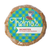 Thelma's 6 oz. Ice Cream Sandwich Thelma's Monster with Vanilla Ice Cream Sandwich 6 Fluid Ounce, 6 Fluid ounce