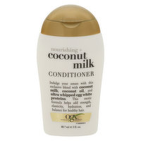 Ogx Conditioner, Nourishing + Coconut Milk, 3 Fluid ounce