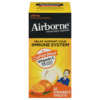 Airborne Immune Support, Chewable Tablets, Citrus, 32 Each