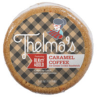 Thelma's Ice Cream Cookie Sandwich, Caramel Coffee, 6 Fluid ounce