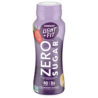 Dannon Light + Fight Dairy Drink, Zero Sugar, Strawberry Banana, Cultured, 7 Fluid ounce