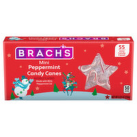 Brach's Candy Canes, Peppermint, Mini, 55 Each