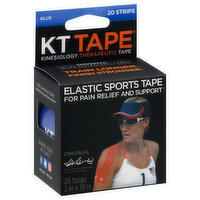 KT Tape Therapeutic Tape, Blue, Original, 20 Each