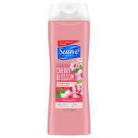 Suave Essentials Body Wash, Cherry Blossom, Pampering, 15 Fluid ounce