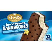 Kemps Ice Cream Sandwiches, Vanilla