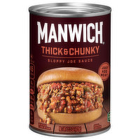 Manwich Sloppy Joe Sauce, Thick and Chunky, Canned Sauce, 15.5 Ounce