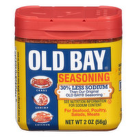 Old Bay 30% Less Sodium Seasoning, 2 Ounce
