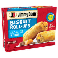 Jimmy Dean Sausage, Egg & Cheese Biscuit Roll-Ups, 12.8 oz (8 Count) (Frozen), 12.8 Ounce