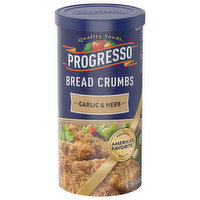 Progresso Bread Crumbs, Garlic & Herb, 15 Ounce