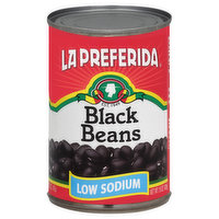 La Preferida Black Beans, Low Sodium, 15 Ounce