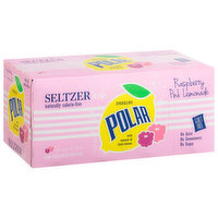 Polar Seltzer Ade, Raspberry Pink Lemonade, 8 Each