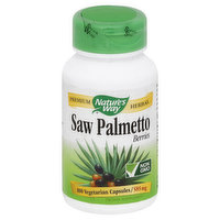 Nature's Way Saw Palmetto, 585 mg, Vegetarian Capsules, Berries, 100 Each