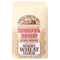 North Dakota Mill Flour, Whole Wheat, Stone Ground, 5 Pound