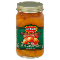 Del Monte Peaches, Cling, Extra Light Syrup, Sliced, 20 Ounce