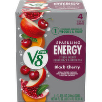 V8® +Energy® Sparkling Black Cherry Energy Drink, 46 Fluid ounce