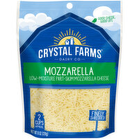 Crystal Farms Cheese, Mozzarella, Finely Shredded, 8 Ounce