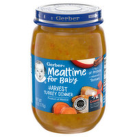 Gerber Mealtime for Baby Harvest Turkey Dinner, Crawler (8+ Months) 3rd Foods, 6 Ounce