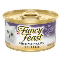 Fancy Feast Cat Food, Gourmet, Beef Feast in Gravy, Grilled, 3 Ounce