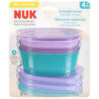 Nuk Stacking Bowls, 4+ Months, Feeding Stage, 1 Each