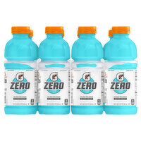 Gatorade Zero Thirst Quencher, Zero Sugar, Glacier Freeze, 8 Each