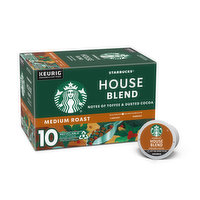 Starbucks K-Cup Coffee Pods, House Blend, Medium Roast, 10 Each