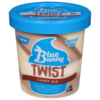 Blue Bunny Frozen Dairy Dessert, Candy Bar, Twist, 1 Pint