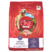 Purina One Dog Food, Vibrant Maturity, Adult, 16.5 Pound