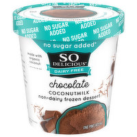 So Delicious Dairy Free Frozen Dessert, Non-Dairy, Coconutmilk, Chocolate, 1 Pint