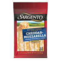 Sargento Cheese, Cheddar-Mozzarella, 12 Each