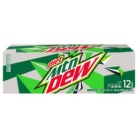 Mtn Dew Soda, Diet, 12 Each