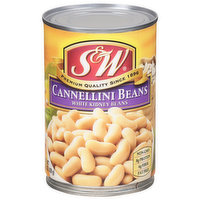 S&W Cannellini Beans, White Kidney Beans, 15.5 Ounce