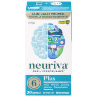 Neuriva Brain Performance, Plus, Capsules, 30 Each